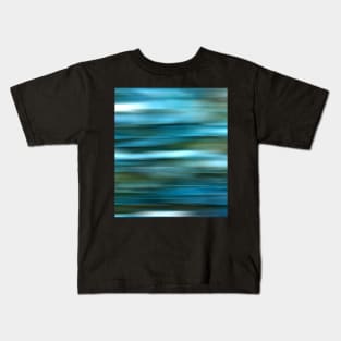 Abstract Blue Water Texture Kids T-Shirt